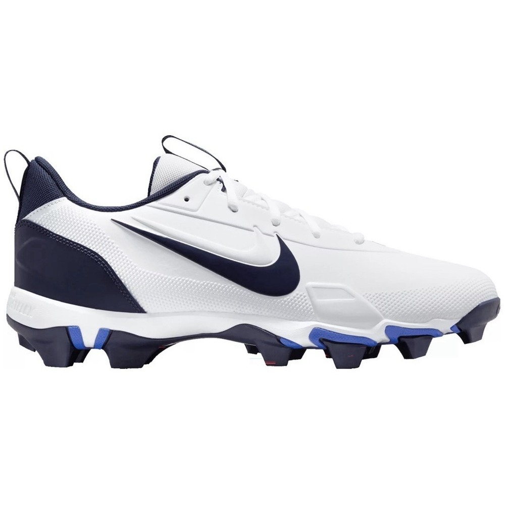 Nike Force Trout 9 Keystone Molded White/Navy Baseball Cleats‎ Men's SZ 10